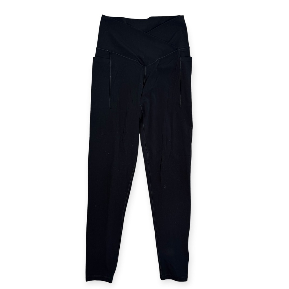 Offline by Aerie Real Me Xtra Crossover High Rise 7/8 Leggings Black Medium